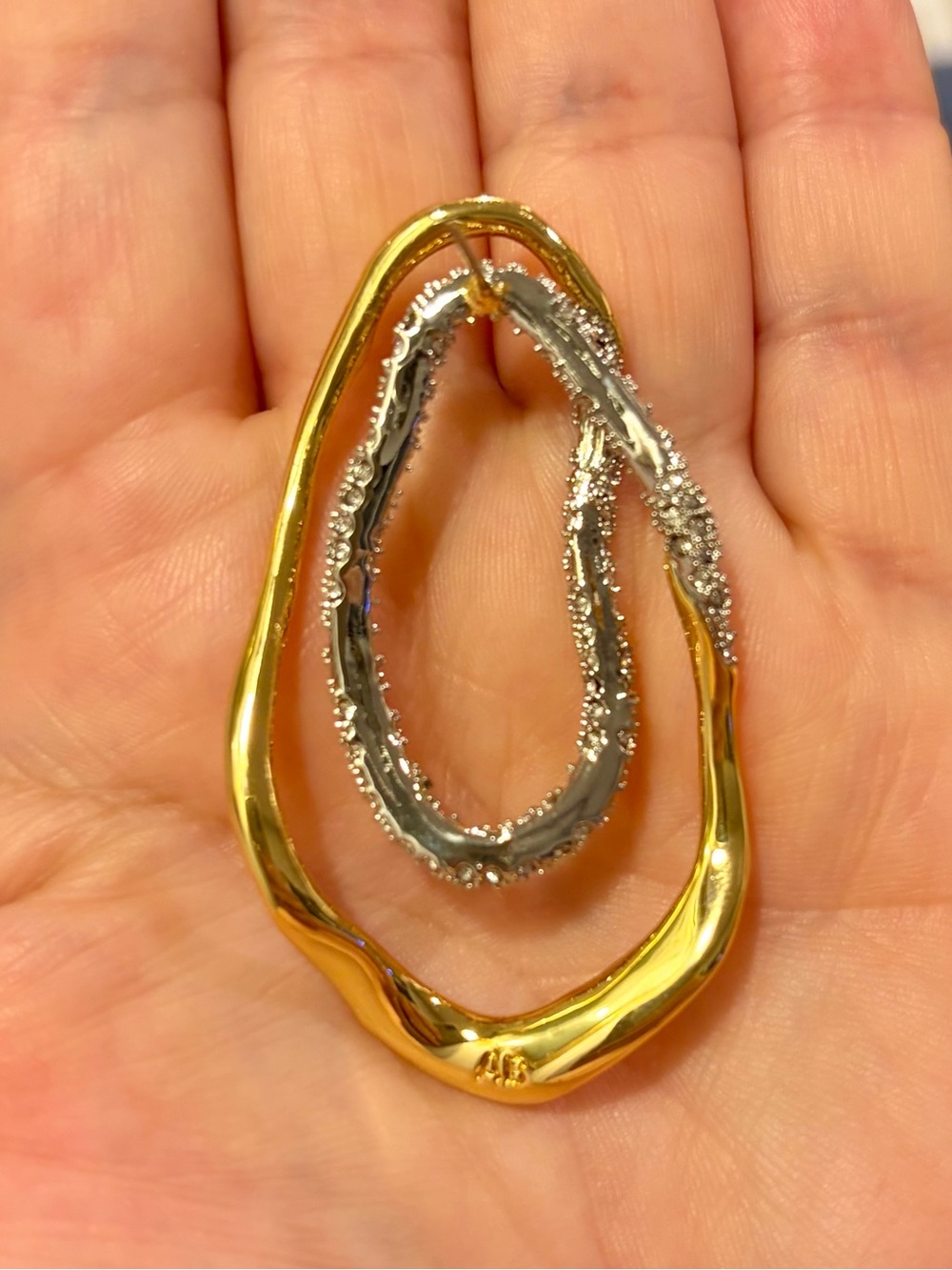 Alexis Bittar Solanales Double Loop Post Earrings - Picture 8 of 8